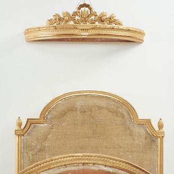 A Gustavian late 18th century bed and canopy.