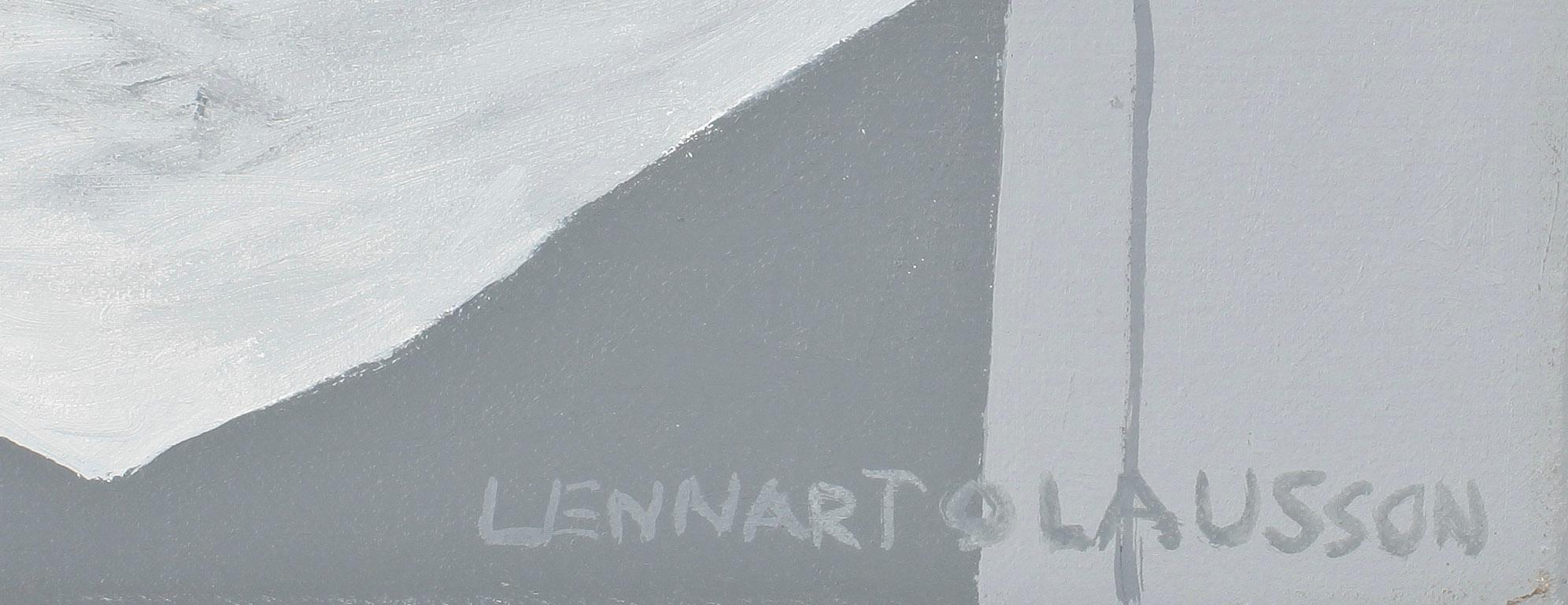 LENNART OLAUSSON, akryl på duk, signerad o daterad sep -11.