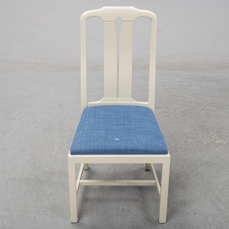 A second half of the 20th Century 11 pcs dining set by Carl Malmsten. Åfors möbelfabrik.