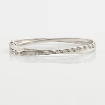 Bracelet, 18K white gold with brilliant-cut diamonds.