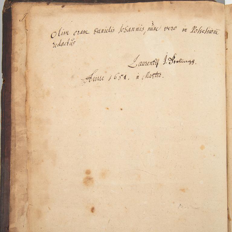 Attractive contemporary binding, a copy acquired from Schroderus.