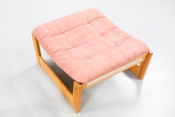 An easy chair with footrest, model "Remo", designed by Yngve Ekström for Swedese Möbler AB 1970.