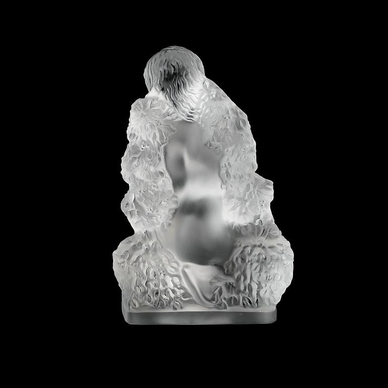 SKULPTUR, glas, Lalique, France, 1900-talets andra hälft.