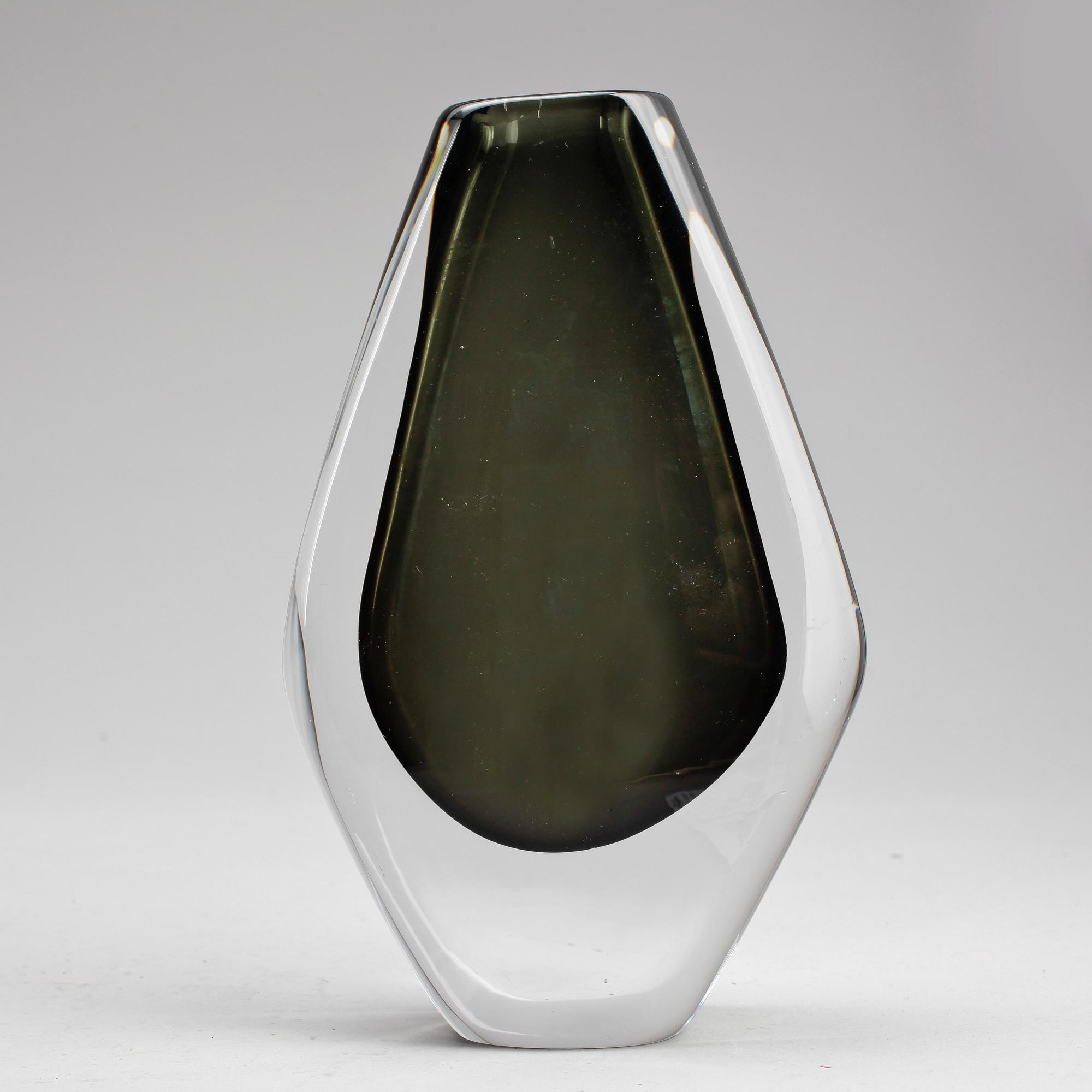 VAS, glas, Nils Landberg, Orrefors, 1900-talets andra hälft.