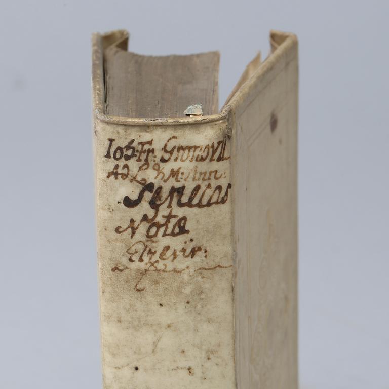 Johann Friedrich Gronovius. Ad L. & M. Annaeos Senecas Notae.Lvgd. Batav. : Ex Officina Elseviriana, 1649.