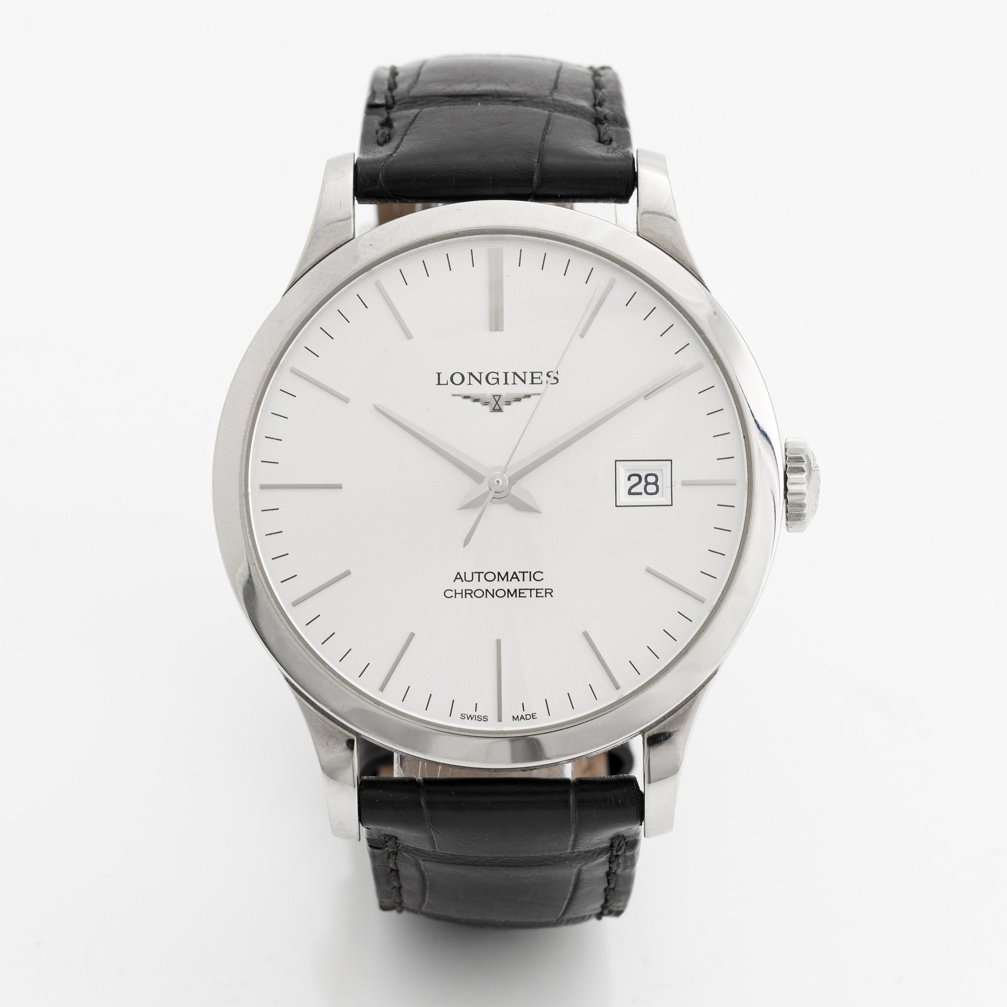 Longines, Record, wristwatch, 40 mm.