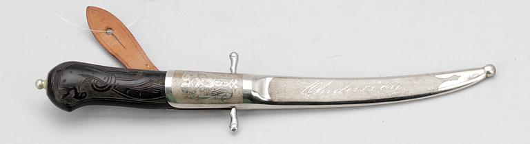 KNIV, märkt CW Dahlgren resp Berg, Eskilstuna, sekelskiftet 1900.