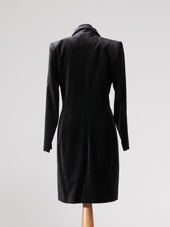 SMOKINGKLÄNNING, Yves Saint Laurent, troligen 1988.