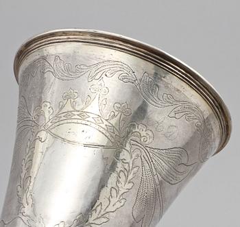 BÄGARE, silver, möjligen Thomas Lekberg, Vadstena, 1797, vikt 448 g.