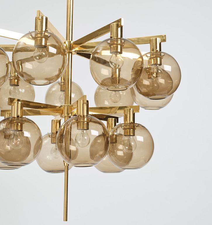 Hans-Agne Jakobsson, a chandelier model "T348/15", Hans-Agne Jakobsson AB, Markaryd 1960s-70s.