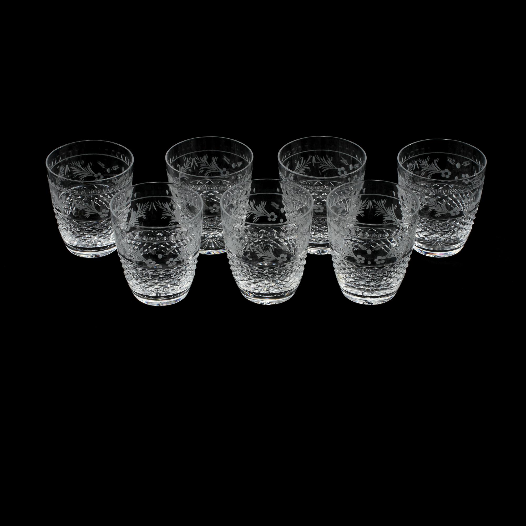 SELTERGLAS, 7 st, "Elvira Madigan", Kosta, 1900-talets andra hälft.