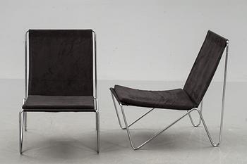 FÅTÖLJER, ett par, "Bachelor Chair", Verner Panton för Fritz Hansen.