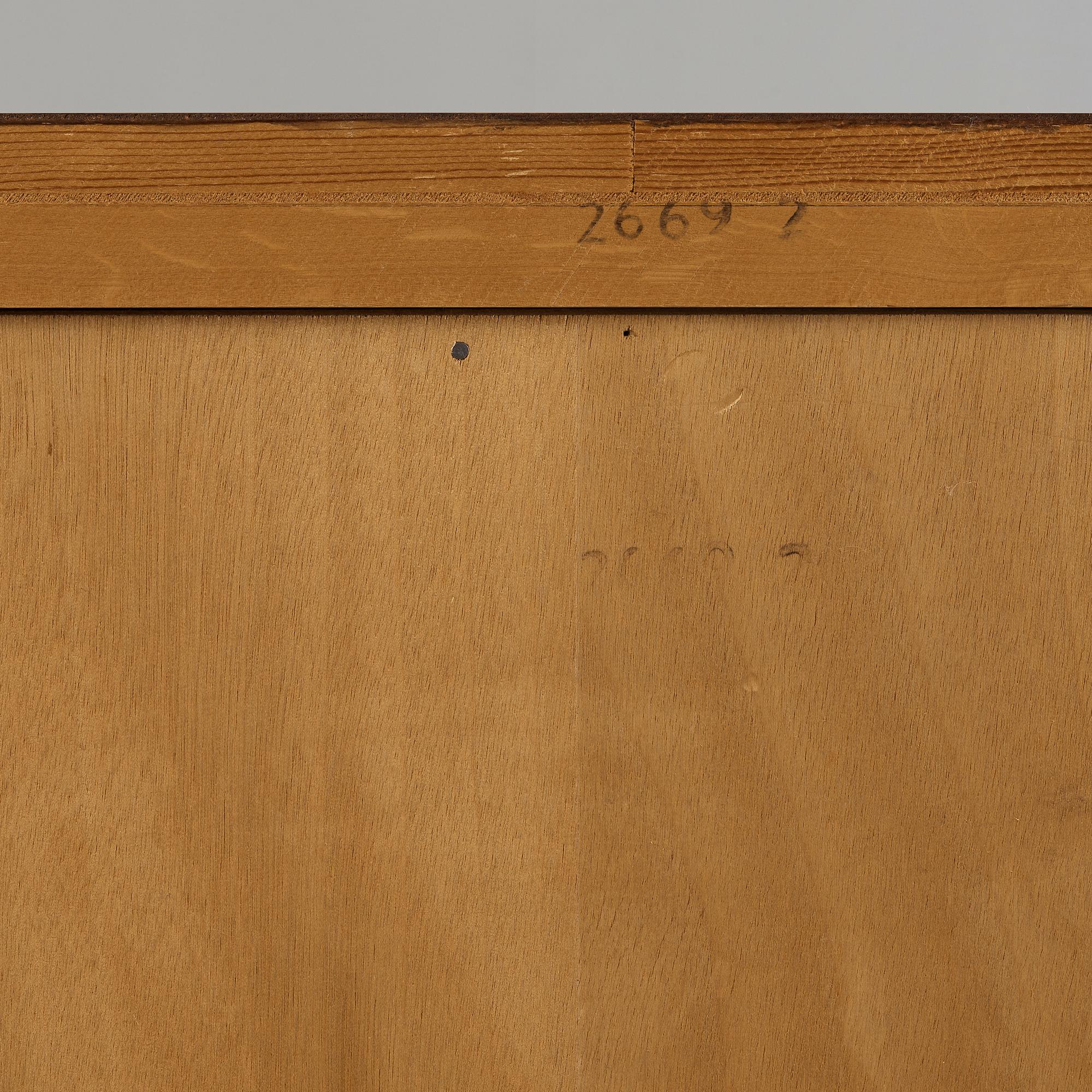 SKÅP, rokokostil, Blomstermåla Möbelfabrik, 1900-talets andra hälft.