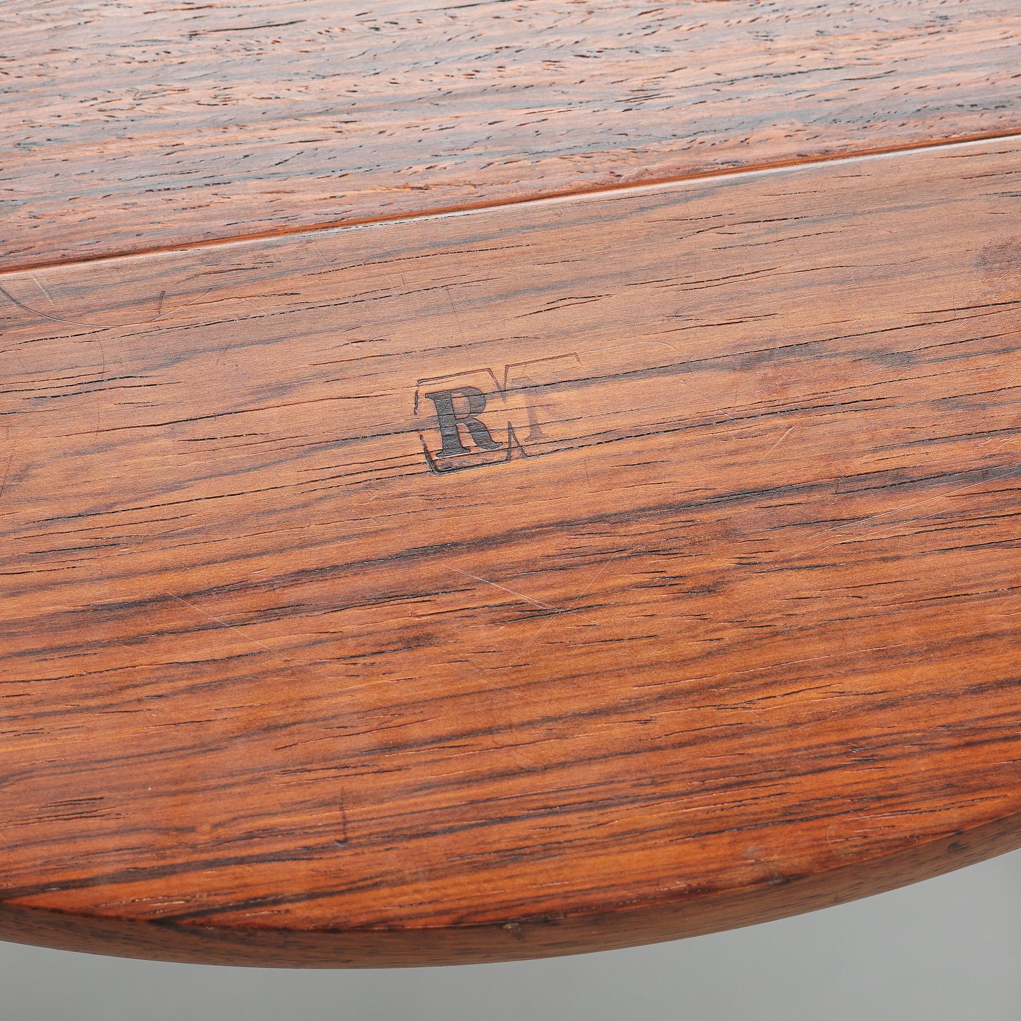 Jens Quistgaard, two rosewood side tables, Denmark 1960's.