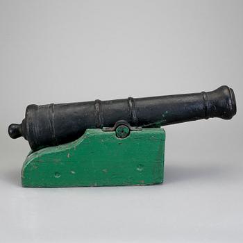 SALUTKANON, gjutjärn, 1800-tal.