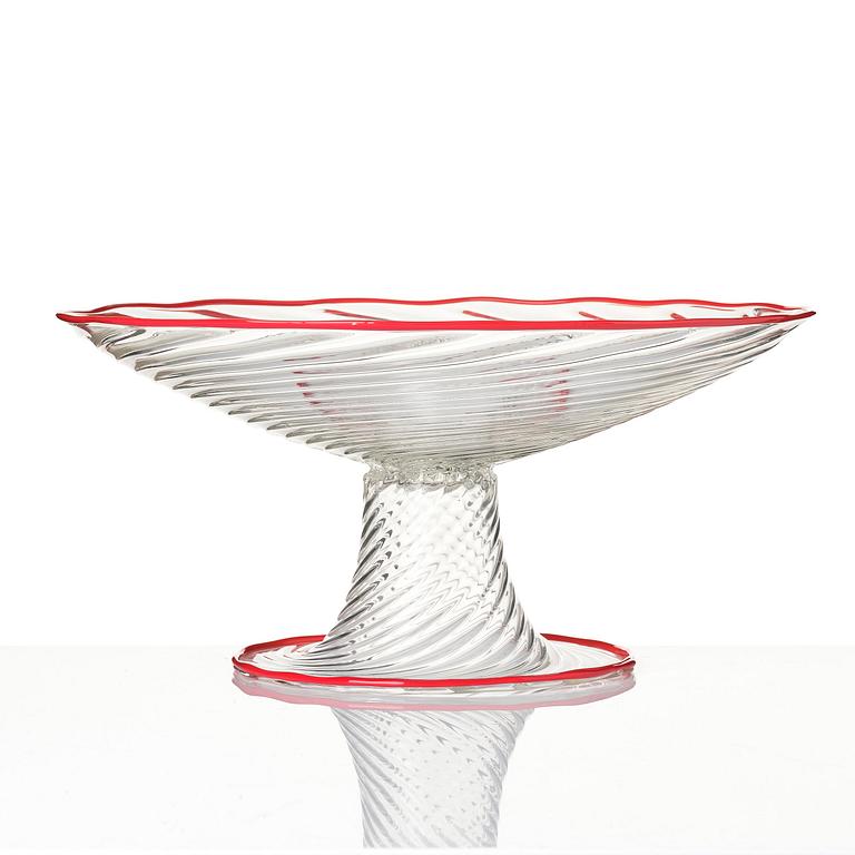 Dante Marioni, skål på fot, glas, Seattle 1995.