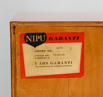 ARKIVSKÅP, NIPU, Danmark, 1900-talets mitt.