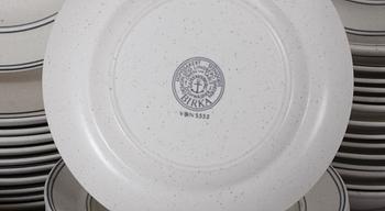 MATSERVIS. 76 delar. Stengods. "Birka".