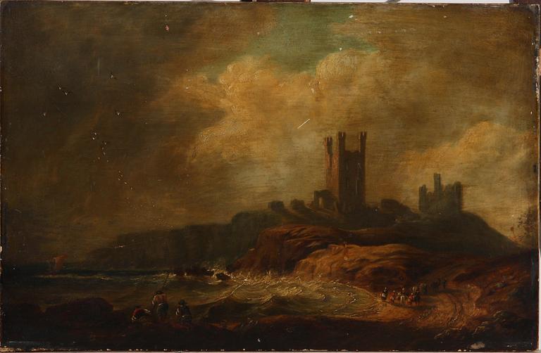 OKÄND KONSTNÄR, olja på pannå, trol 1800-talets första hälft.