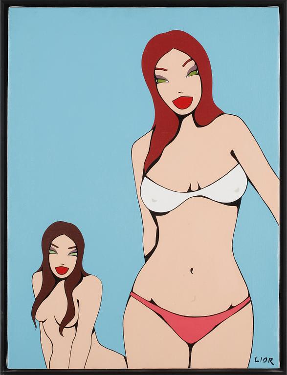 RON LIOR, Olja på duk. Sign Lior.