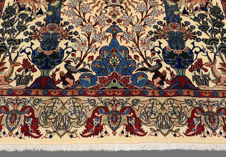 A CARPET, Figural Kashmar, around 300 x 195 cm.