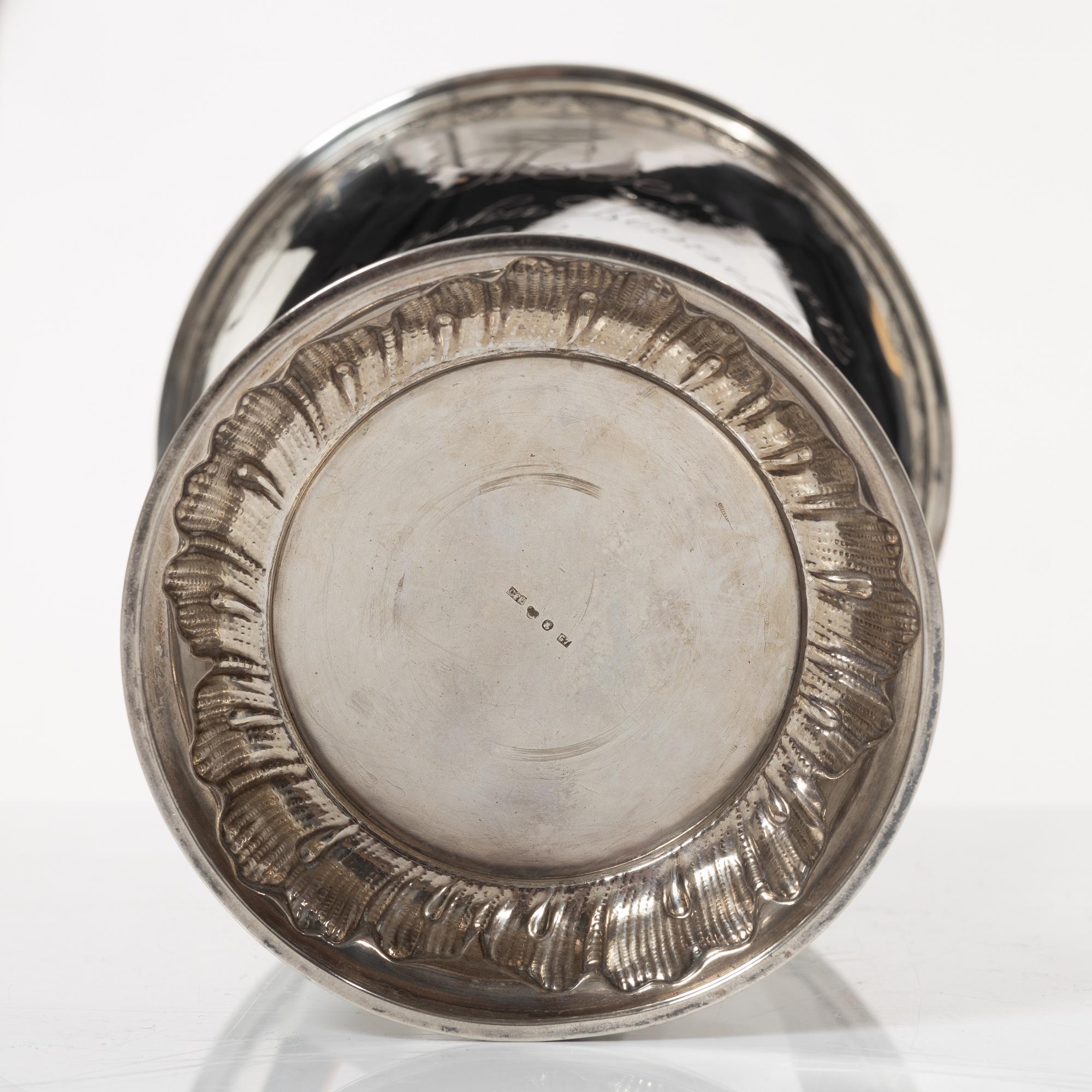 A silver beaker by CF Carlman Stockholm, 1909.