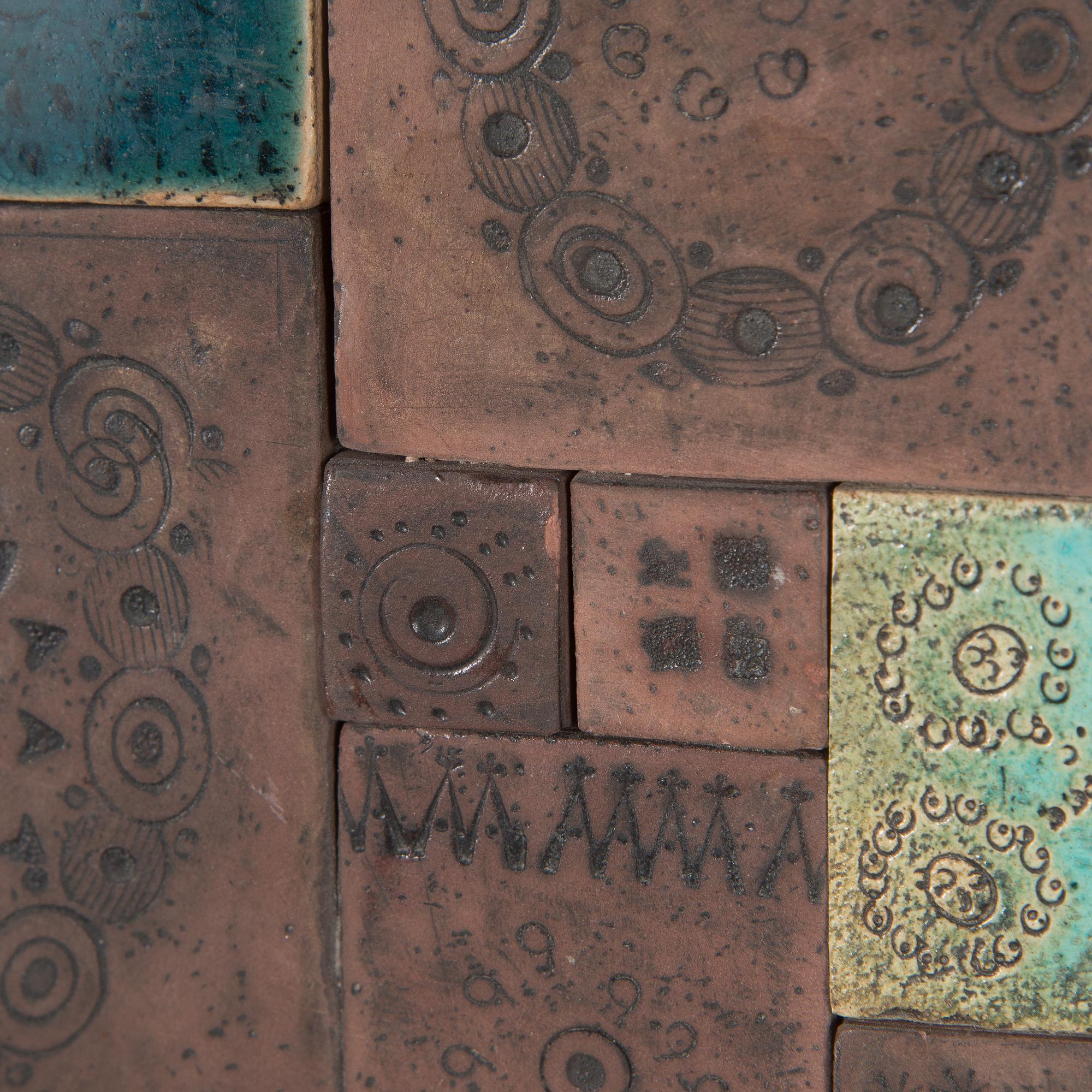 Rut Bryk, relief, signed a tergo.