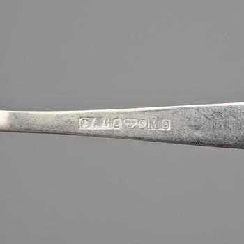 PARTI BESTICK, 52 delar, silver, "Rosenholm", GAB, 1900-tal. Totalvikt ca 1816 gram.