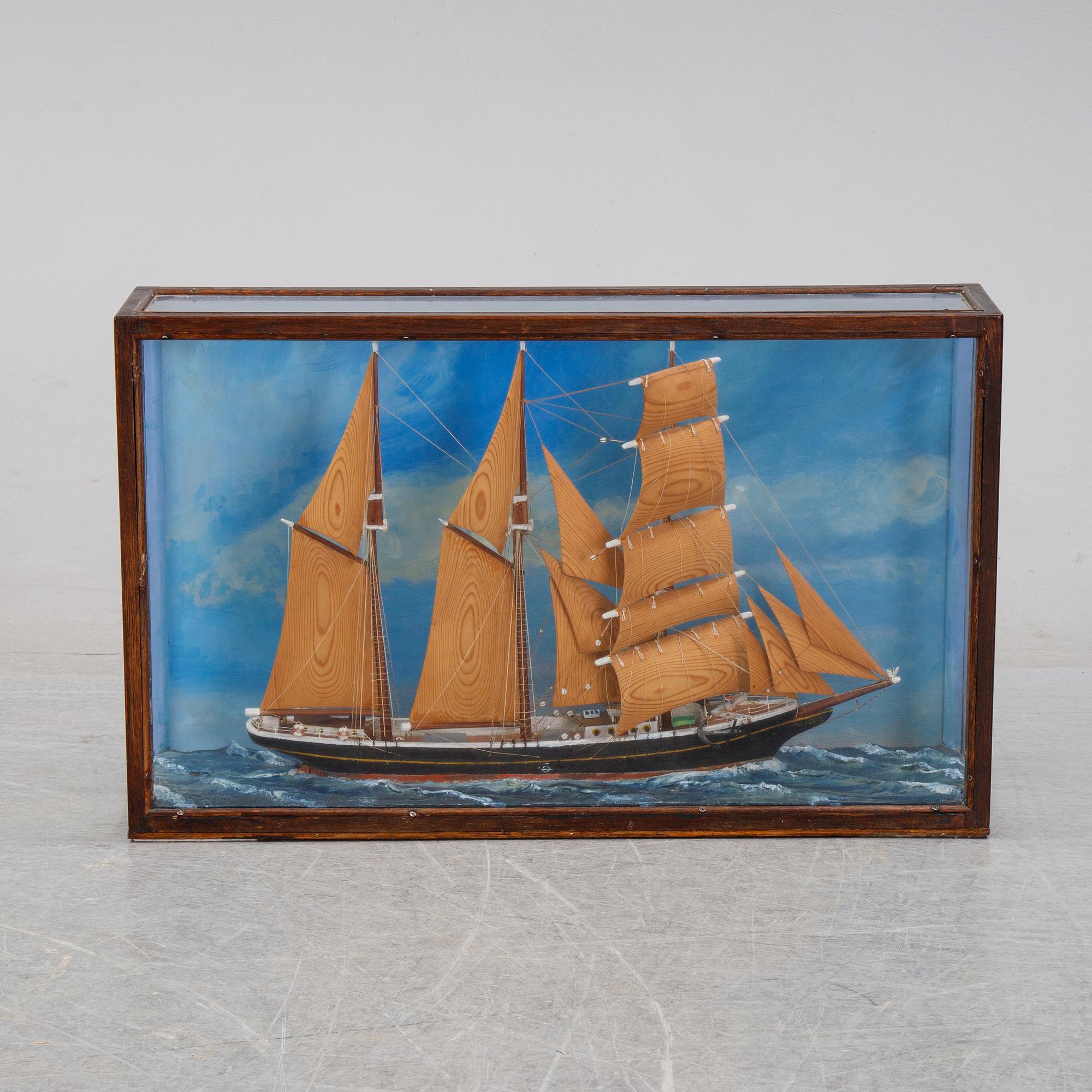 A ship model, S7S Jarl, 1931.