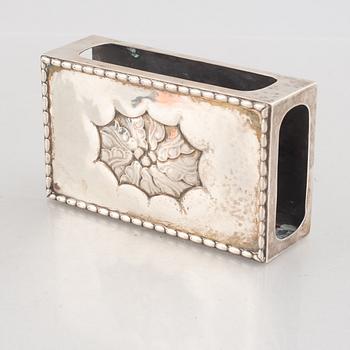 Georg Jensen, a silver matchbox case, model 83, Copenhagen 1920.