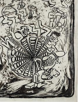 Lars Hillersberg, ink, signed Hillersberg.