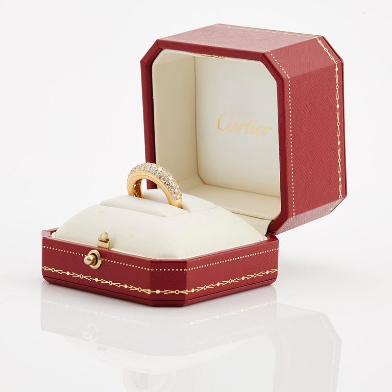 CARTIER, ring med briljantslipade diamanter.