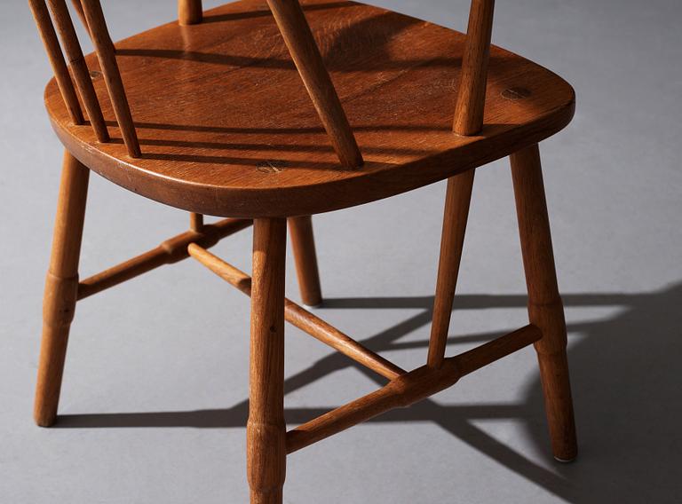 HANS J WEGNER, a "Windsor" chair for Mikael Lauersen, Denmark, 1940's.