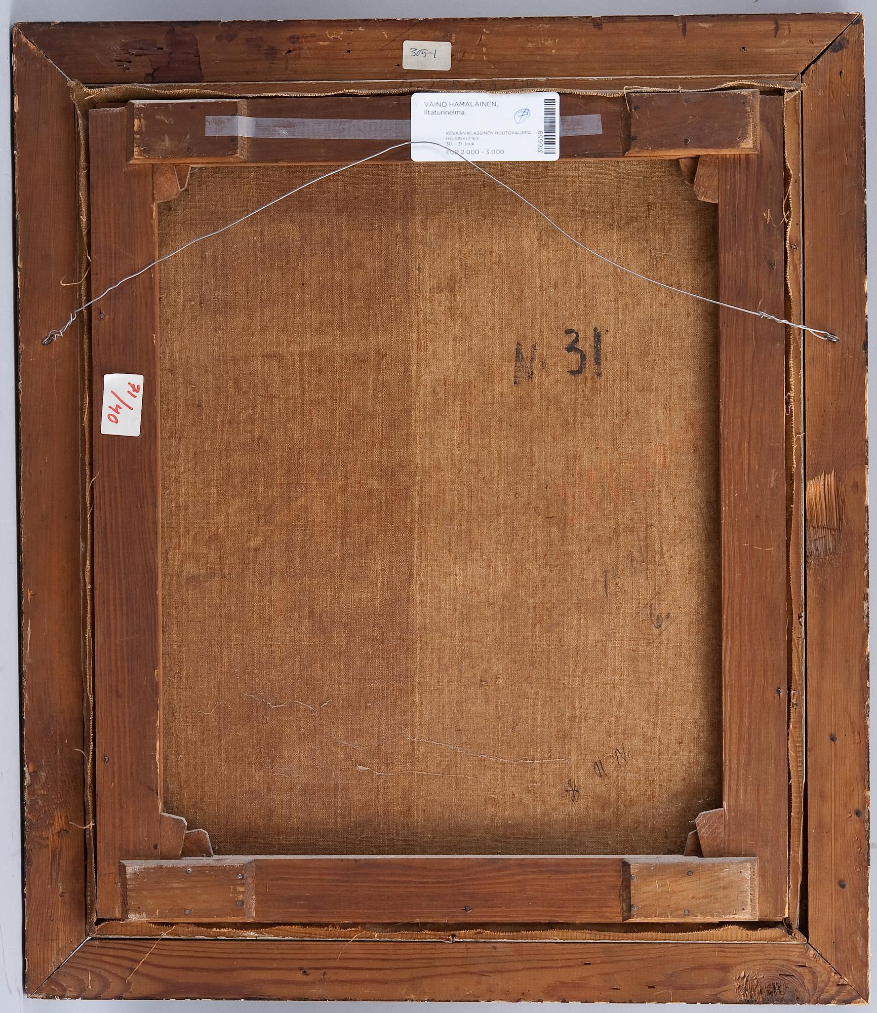 Väinö Hämäläinen, EVENING MOOD.