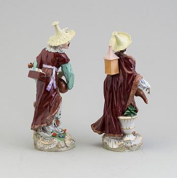 A pair of Dresden porcelaine figures, Germany, around 1900.