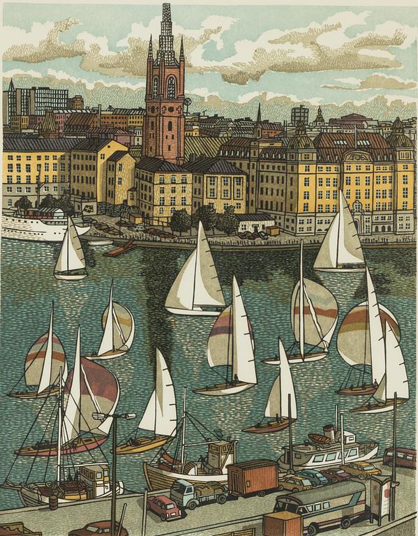 Svenolov Ehrén, Regatta on Riddarfjärden.