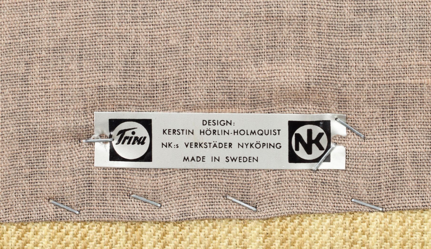 FÅTÖLJ, "Stor Adam", Kerstin Hörlin-Holmqvist, NK Trivaserien.