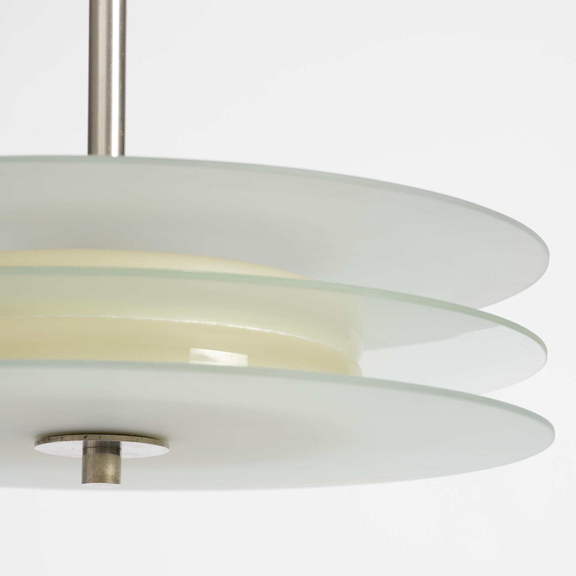 Harald Notini, a ceiling lamp model 10307, Arvid Böhlmarks Lampfabrik, Stockholm, 1930s.