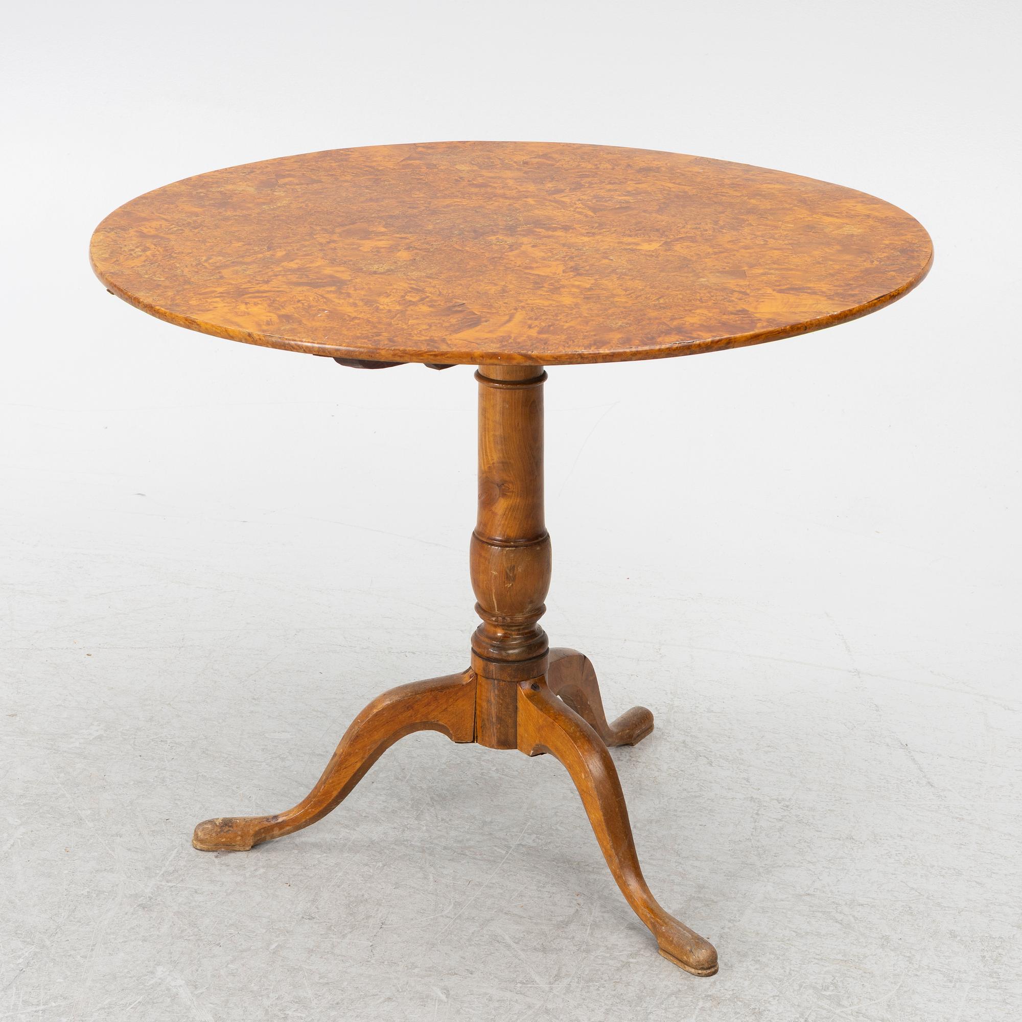 Fällbord, Mälardalen, 1800-talets första hälft.