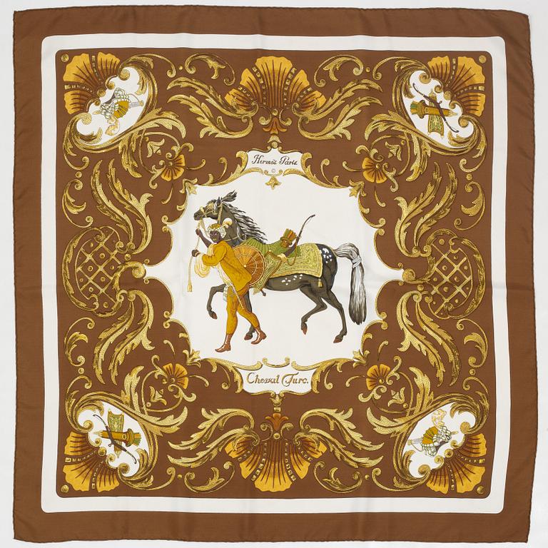 Hermès, scarf, "Cheval Turc".