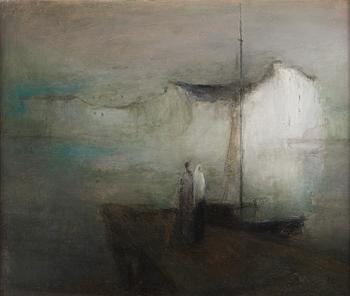 Elvi Maarni, Two Figures on the Jetty.