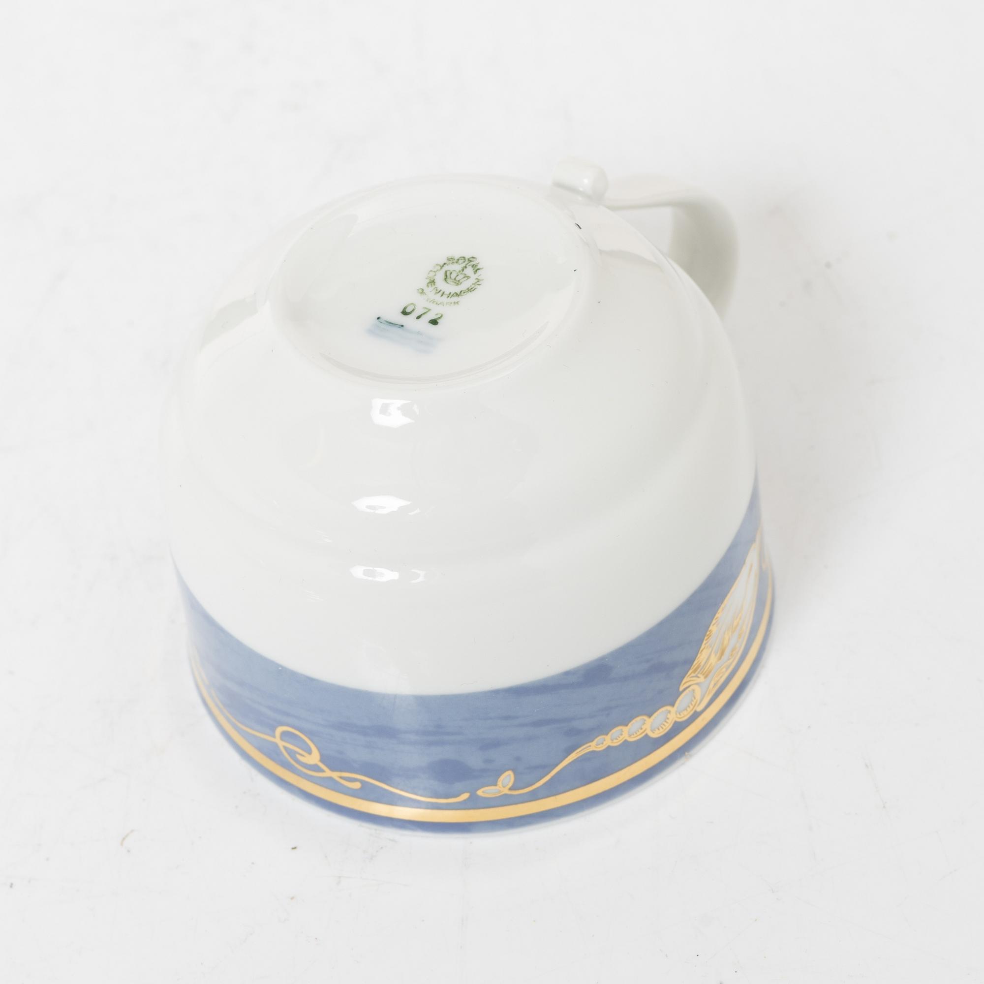 Royal Copenhagen, a 66-piece dinner and coffee service, 'Magnolia', Denmark, 1992-99.