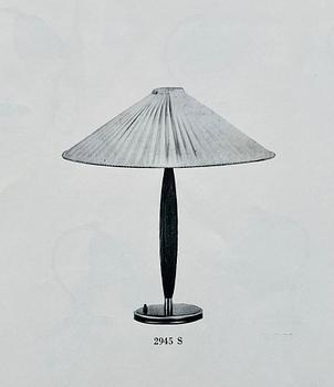 Karlskrona Lampfabrik, a model "2945 S" table lamp, 1950's.