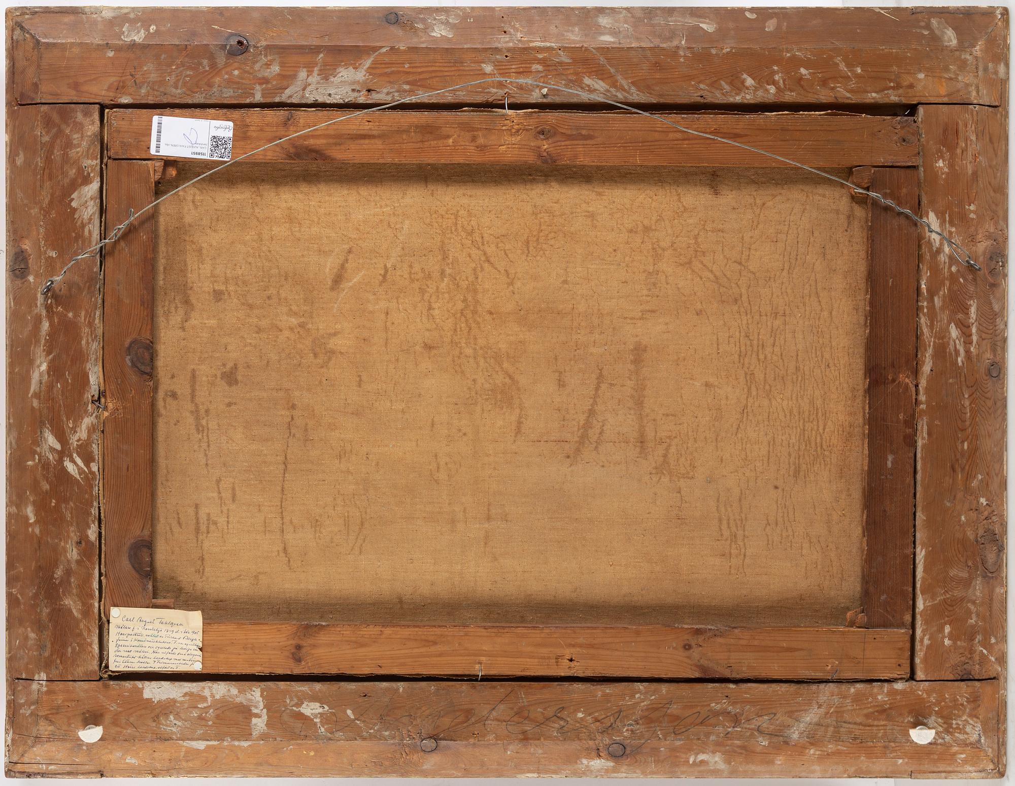 CARL AUGUST FAHLGREN, olja på duk, ej signerad.