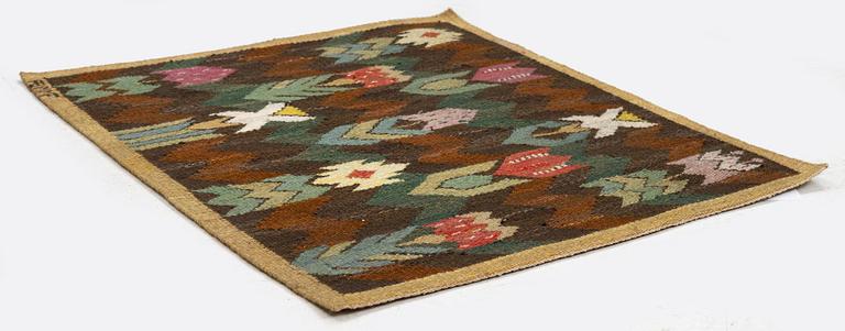 Märta Måås-Fjetterström, vävnad, "Täppan", gobelängteknik, ca 54 x 51 cm, signerad AB MMF.