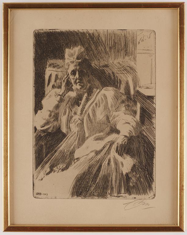 Anders Zorn, "Änkedrottning Sophia".