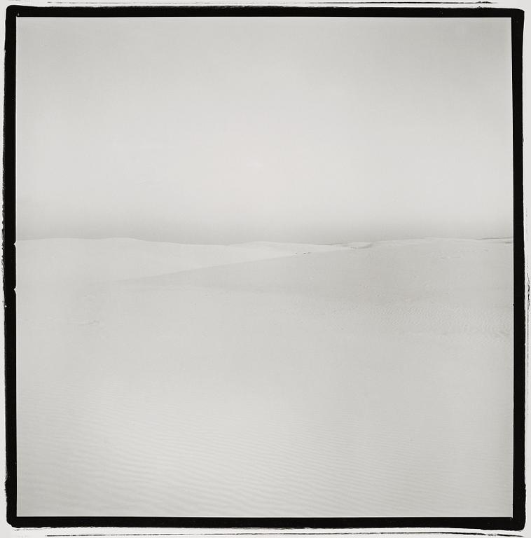 Richard Misrach, "Ground/Sky (White Sands #1)", 1977.