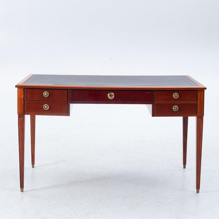 A Gustavian style desk, mid-20th century.
