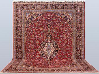 A Keshan carpet, 464 x 361 cm.