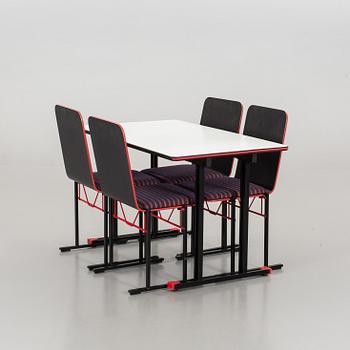 YRJÖ KUKKAPURO, table with four chairs Avarte Finland.